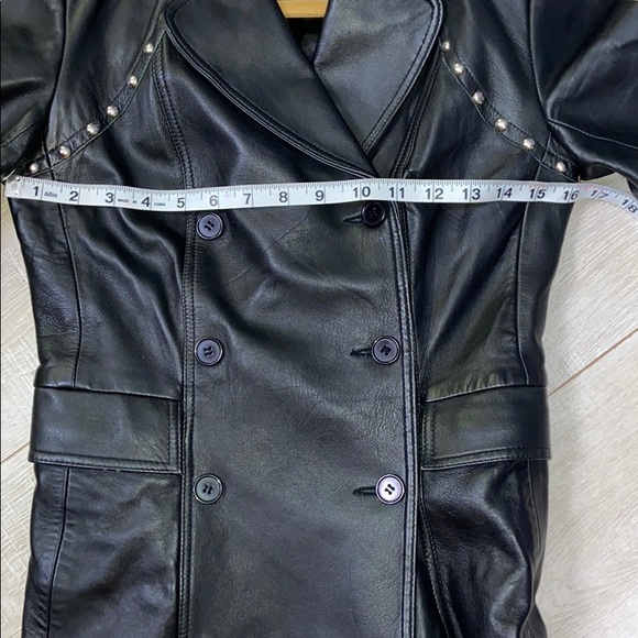 HP ✨ BCBGMaxAzria I Leather Studded Moto Jacket - Picture 9 of 15